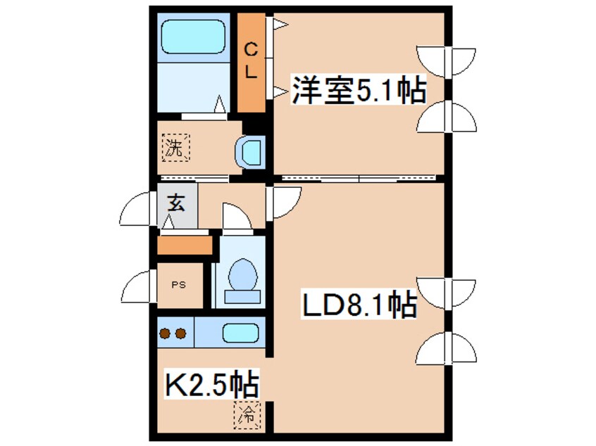 間取図 ペラッツイ（Perazzi錦町）