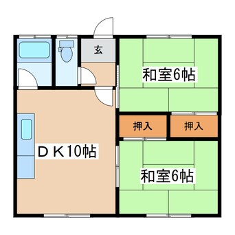 間取図 ハイツにしむら