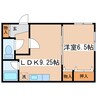 ハーバーシティ浦見 No.8 1LDKの間取り