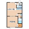 アメニティ・エム 1LDKの間取り