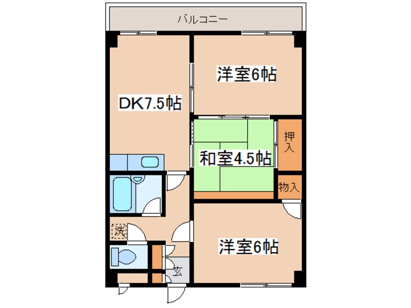 間取図 ハイツテクノス