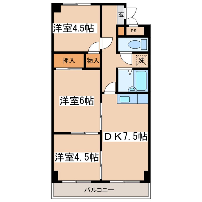 間取図 ハイツテクノス