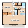 ノースコート新橋 1LDKの間取り
