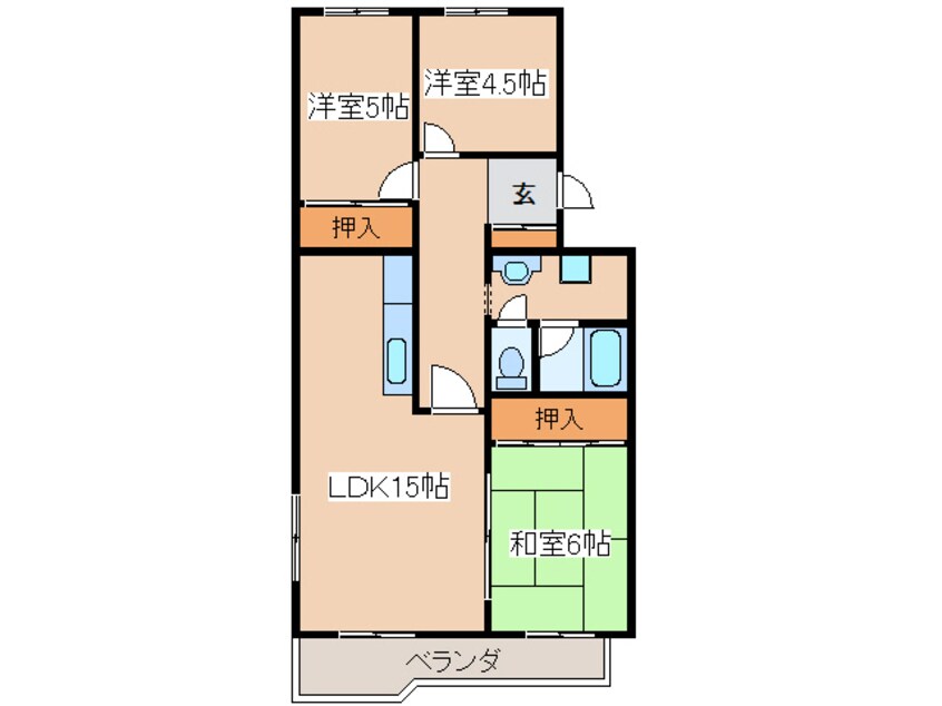 間取図 鶴ヶ岱レイクサイドマンション