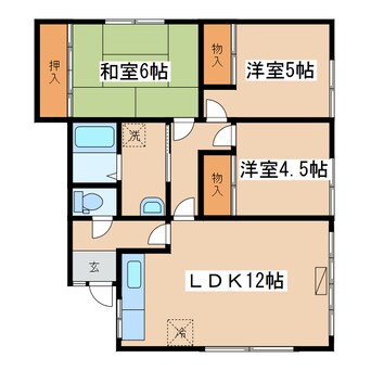 間取図 パレス若竹町