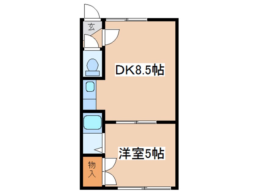 間取図 ハイツ中村Ｂ