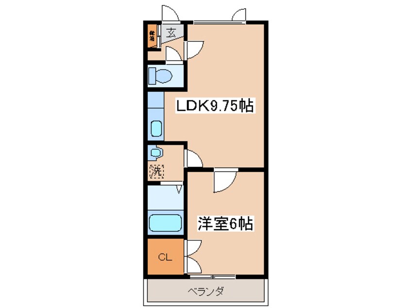 間取図 メゾンプティパラディ