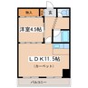 プレシャスワタナベ 1LDKの間取り