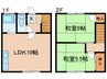 佐藤マンション１ 2LDKの間取り