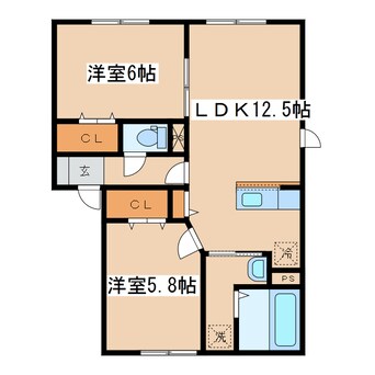 間取図 メゾンド・ショコラ