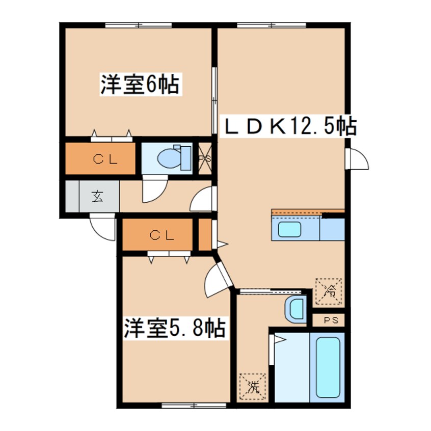 間取図 メゾンド・ショコラ