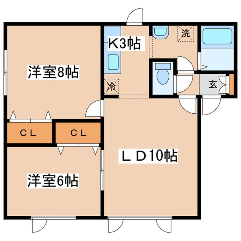 間取図 ドマーニ共栄