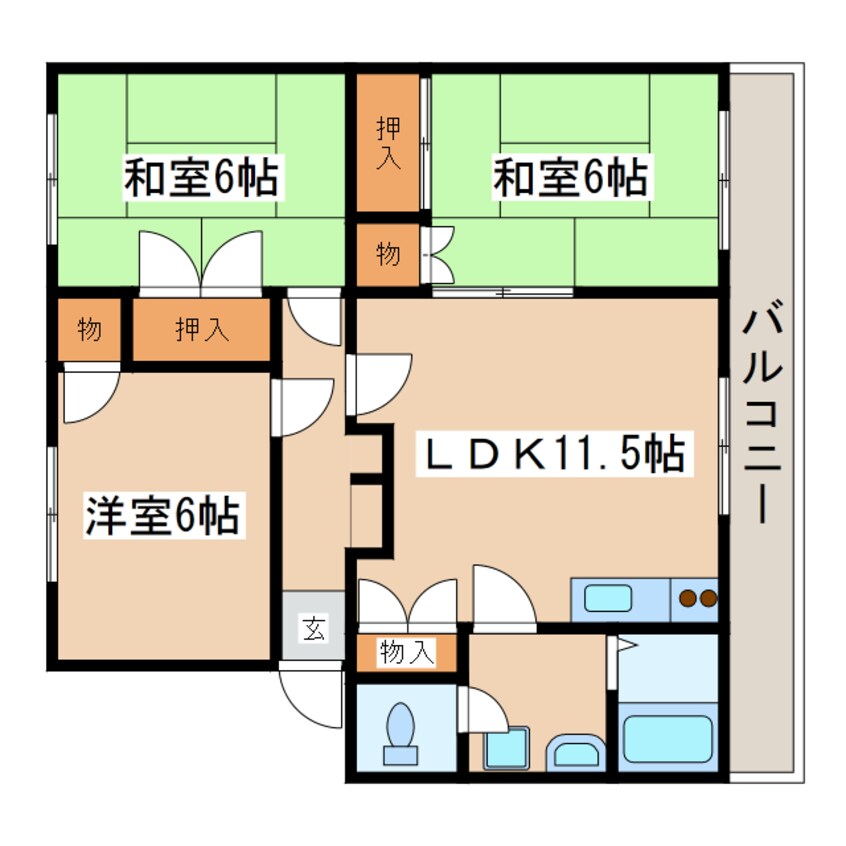 間取図 パミールハイツ