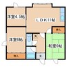 明宝ハイツⅢ 3LDKの間取り