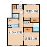 サンシャインKEIO 2LDKの間取り
