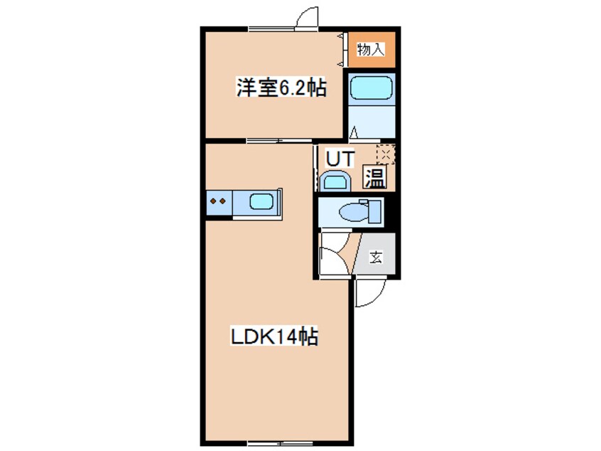 間取図 レインボーコート松浦　A棟