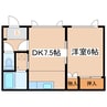 ハーバーシティ浦見 No.1 1DKの間取り