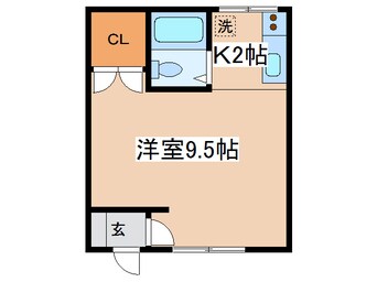 間取図 コーポひがしＢ