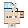 富士マンション暁 1Rの間取り