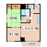 共栄マンションズ 2LDKの間取り