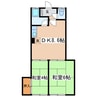 馬場マンション 2DKの間取り