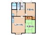 ノースビレッジカナイＢ 2LDKの間取り