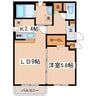 メゾンルミエール 1LDKの間取り
