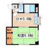 メゾン佐々木 1DKの間取り