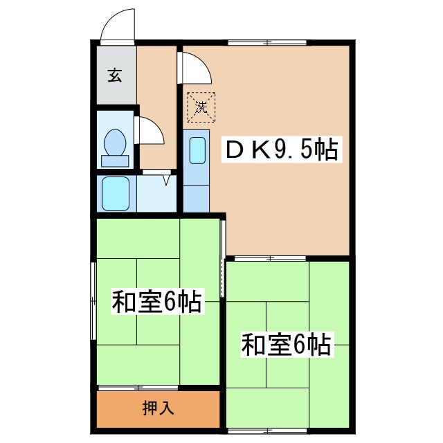 間取り図 コダマハイツ2