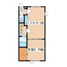 Ｆ・ＢＯＸⅡ 1LDKの間取り