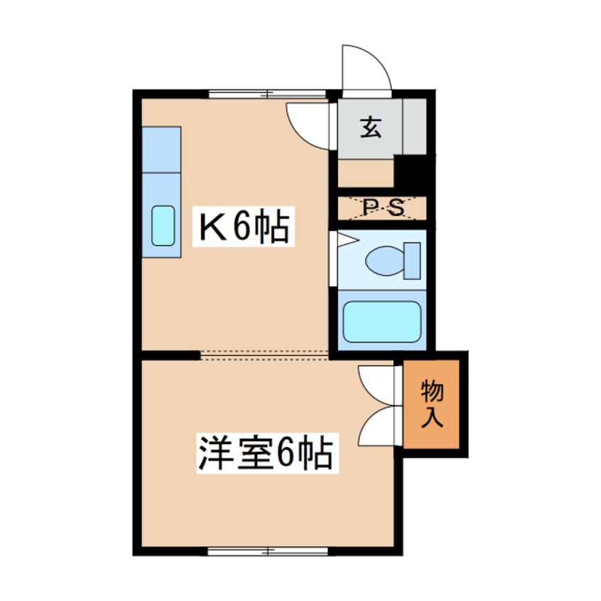 間取図 コーポラスミミ