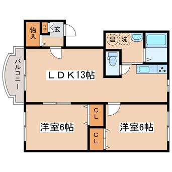 間取図 グリーンヒルズ（住吉）