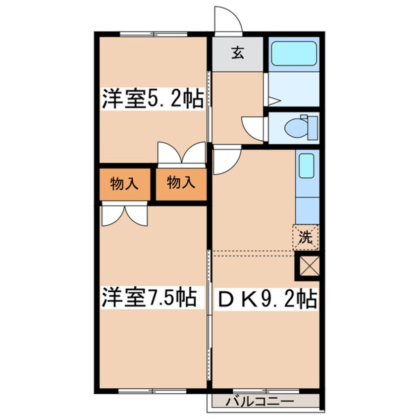 間取図 Ｑ46コーポラス