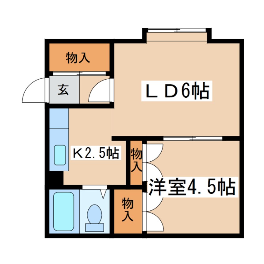 間取図 あかね荘