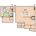 喜多町5-14貸倉庫付事務所の間取図