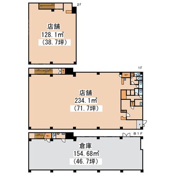 間取図 緑ヶ岡1-17-24店舗