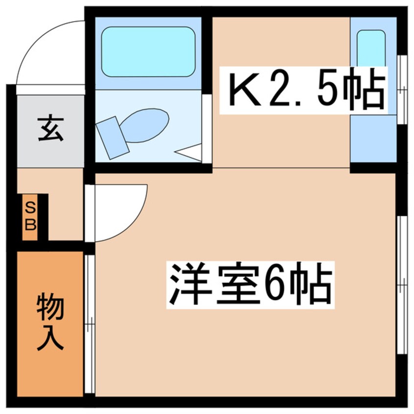 間取図 コーポシマムラ