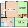 斉藤マンション1 2LDKの間取り