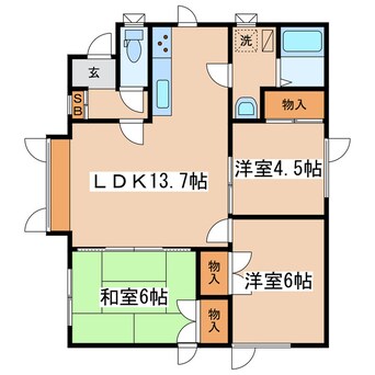 間取図 那須野マンション