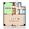 三共ユタカビル 1LDKの間取り