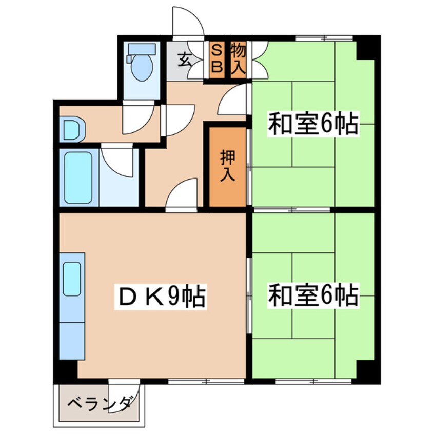 間取図 三共ユタカビル