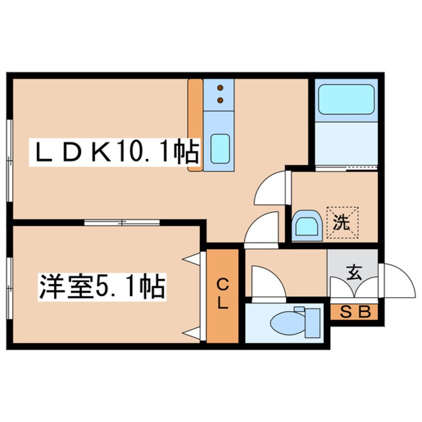 間取図 CUBIC K5