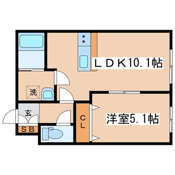 間取図 CUBIC K5