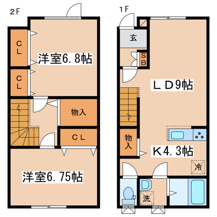 間取図 Port  VillageⅡ (ポートヴィレッジ)