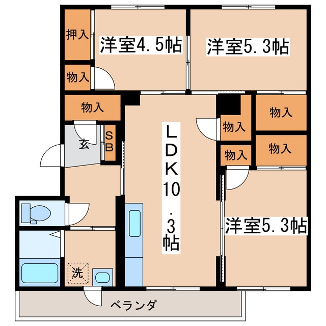 間取り図 K・N