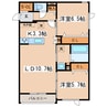 グランレゼルバ 2LDKの間取り