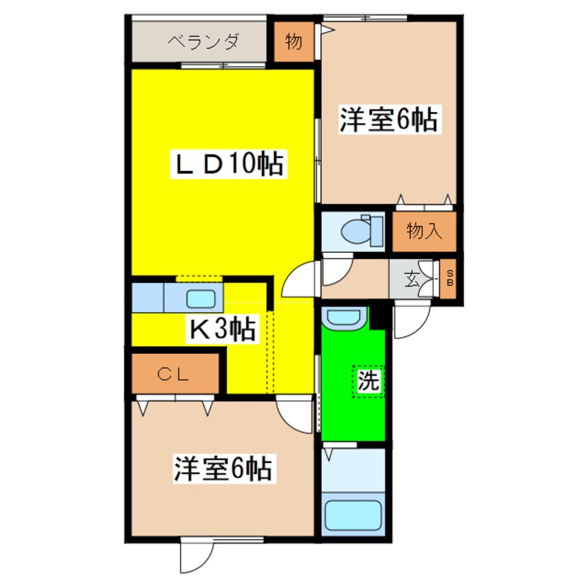 間取図 エスタミ菊地