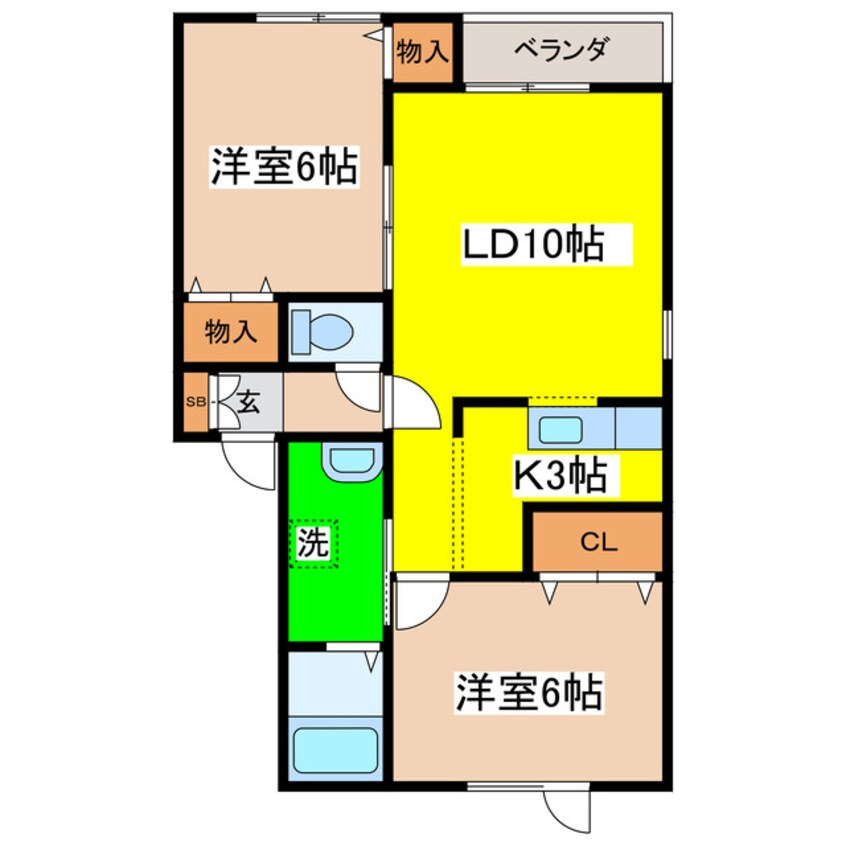 間取図 エスタミ菊地