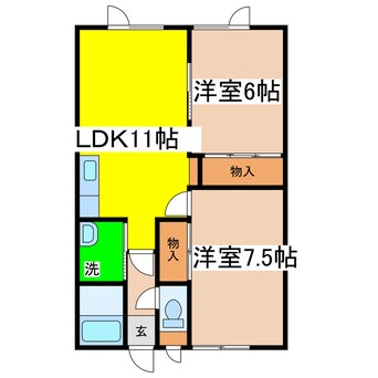 間取図 コーポサンシティ