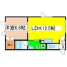 アーバンビクトリア 1LDKの間取り